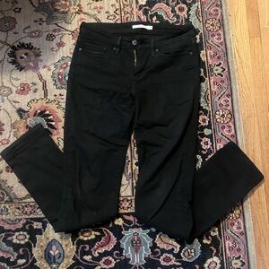 Levi 712 Slim black jeans size 27